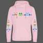 Premium pink hoodie featuring Finley, Skipper and Mynn